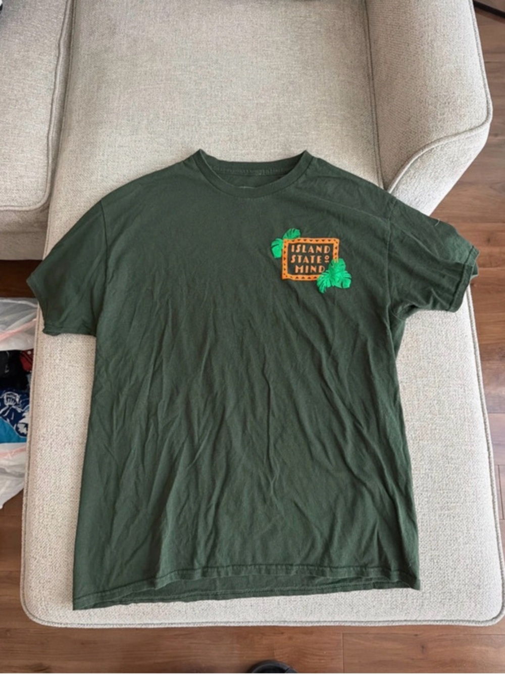 Island State Mind Green Short Sleeve Tee